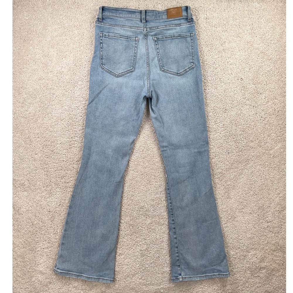 BKE Billie High Rise Bootcut Jeans Womens 28 Light Wash Distressed Slim Fit - Picture 6 of 7